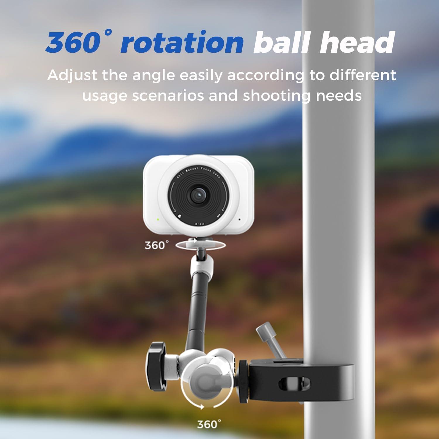 Abrazadera de cámara ATLI con brazo mágico 27.94 cm plata