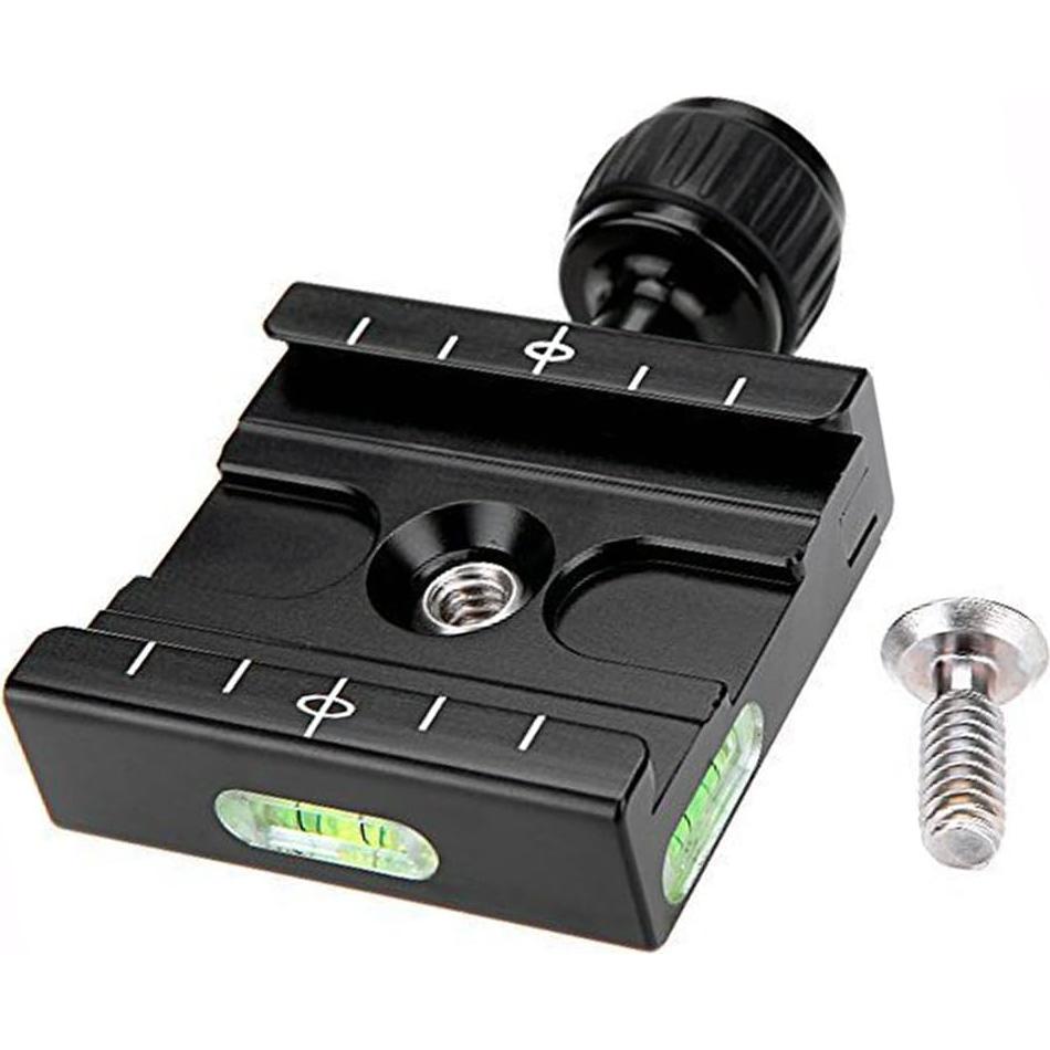 Abrazadera Arca Swiss Fotasy 50mm con Placa QR y Nivel