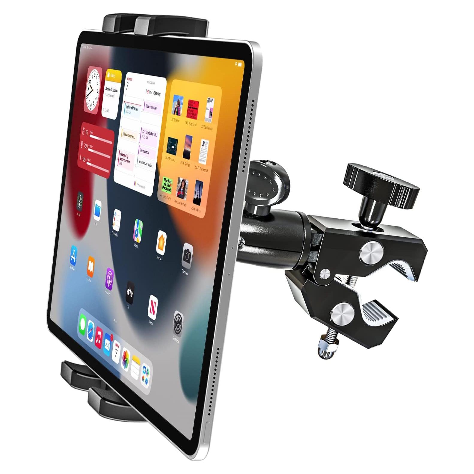 Soporte de Tableta Woleyi para Manillar - Aluminio Ajustable 4.7-13"