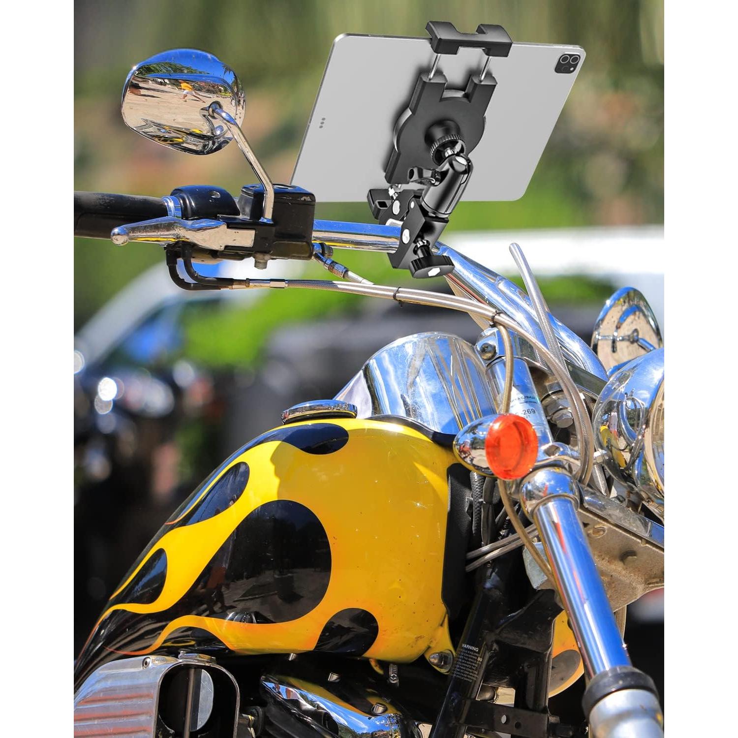 Soporte de Tableta Woleyi para Manillar - Aluminio Ajustable 4.7-13"