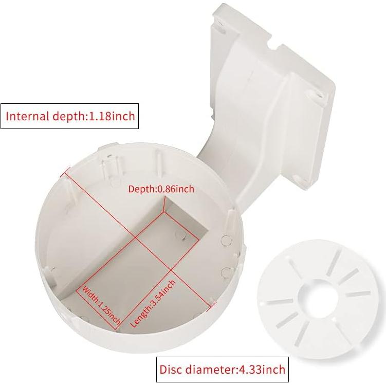 Soporte de Cámara Domo ABS CompCCTV Montaje en Pared L40