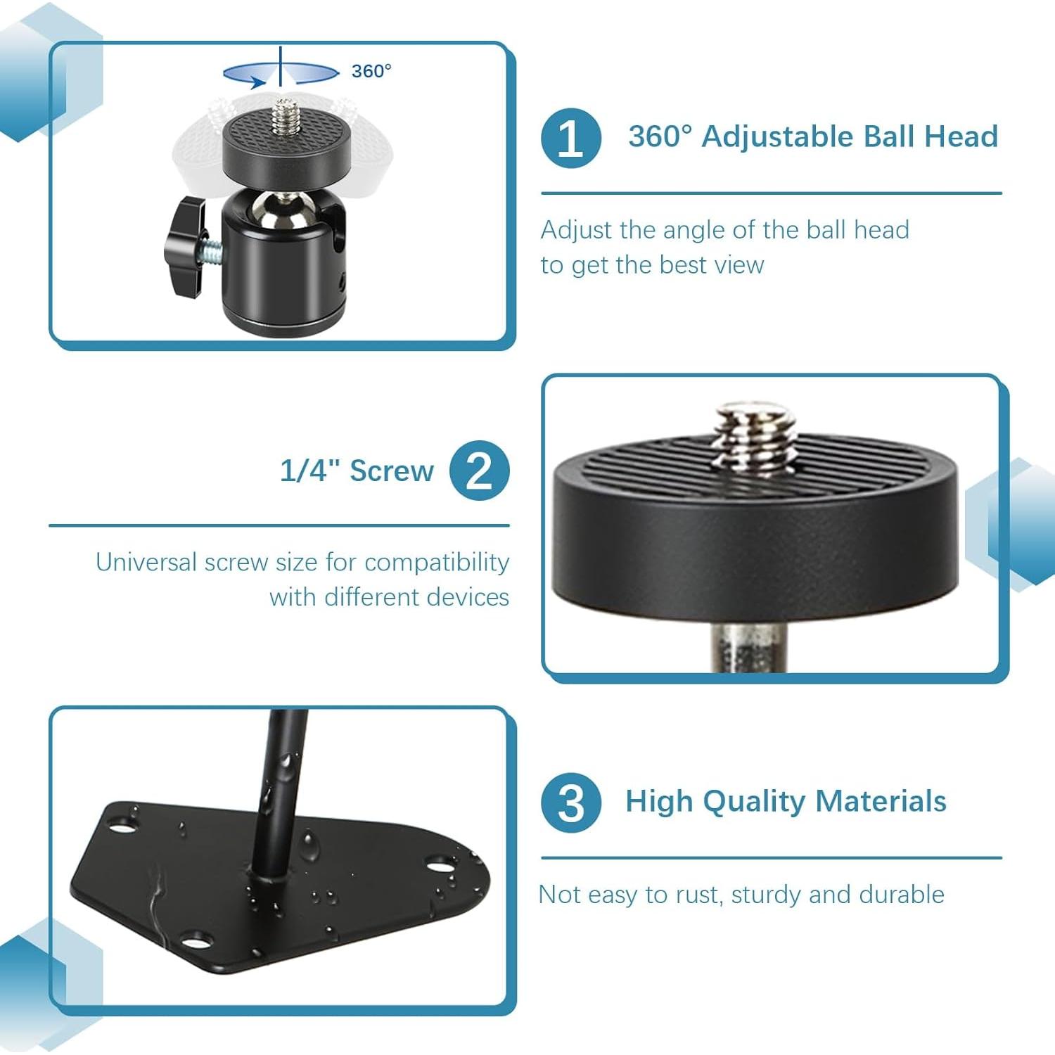 Soporte de Pared Ajustable Axmorety para Cámara 360°