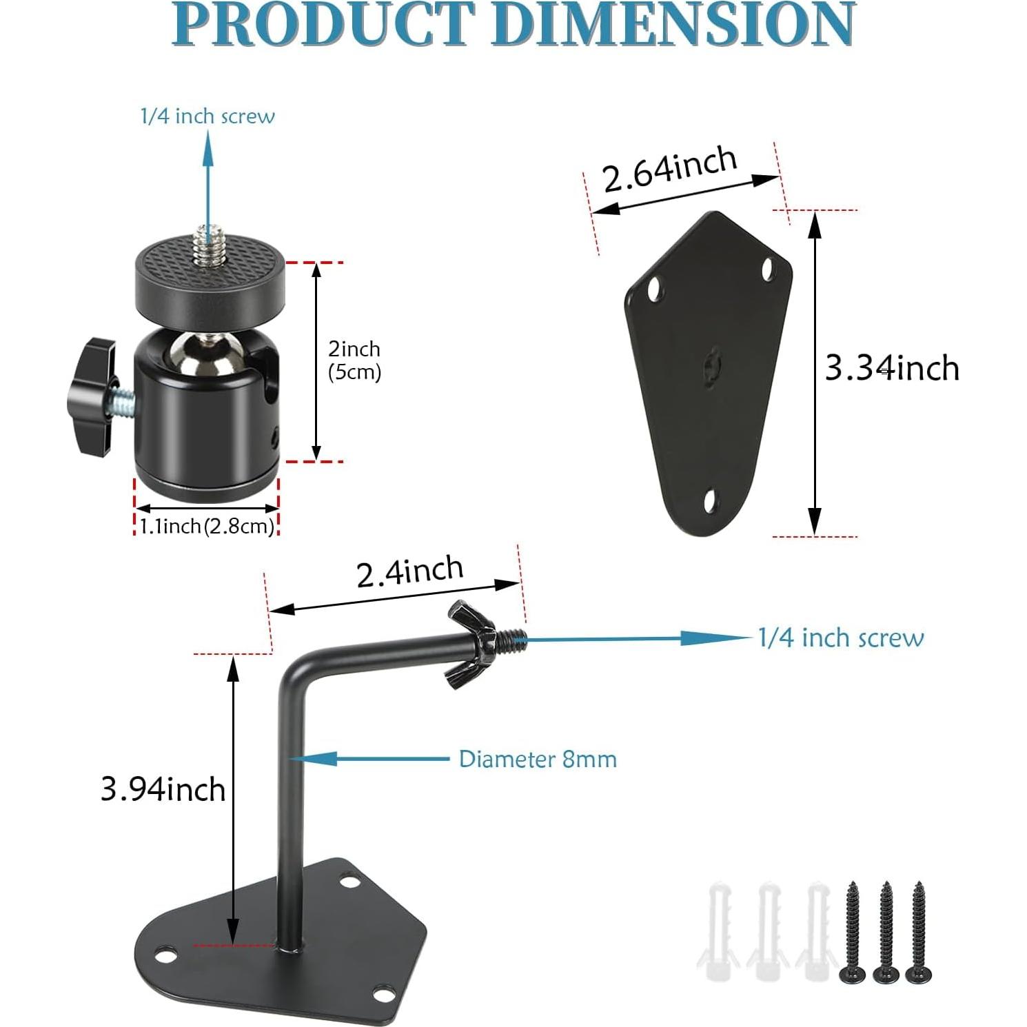 Soporte de Pared Ajustable Axmorety para Cámara 360°