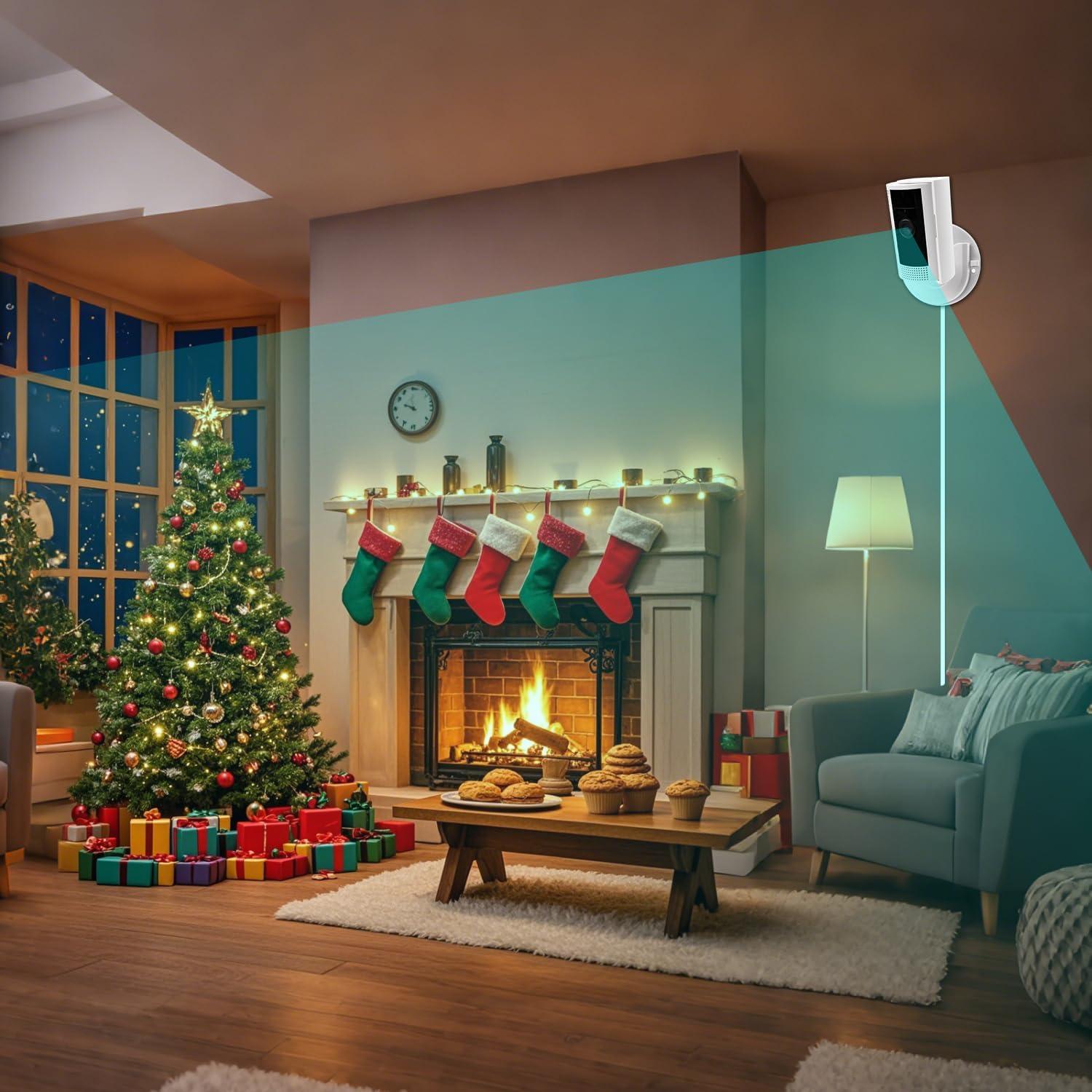 Soporte Adhesivo para Cámara Ring iTODOS - 2 Piezas, Instalación Sin Perforación