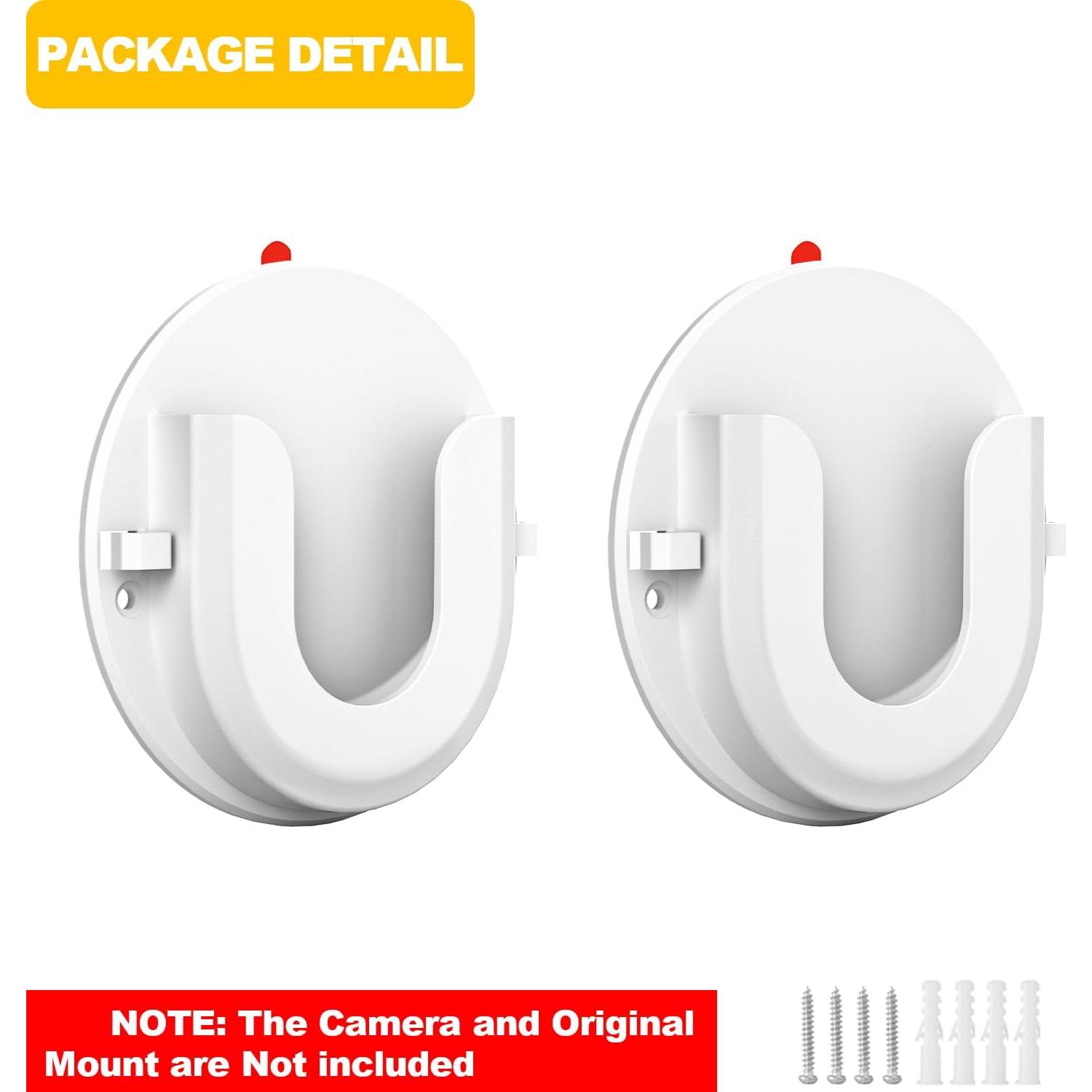 Soporte Adhesivo para Cámara Ring iTODOS - 2 Piezas, Instalación Sin Perforación