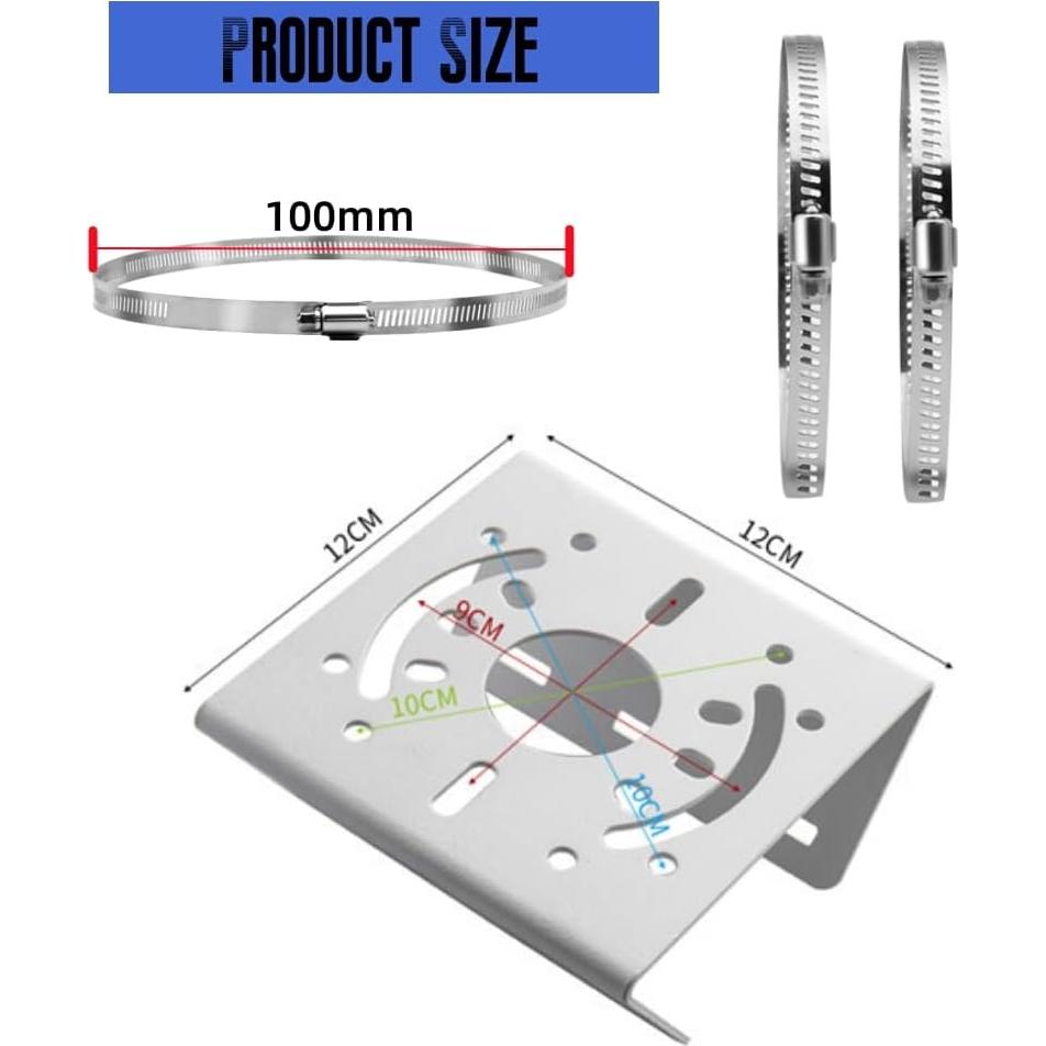 Soporte de Montaje en Poste Vertical CTXSumTec para Cámara CCTV