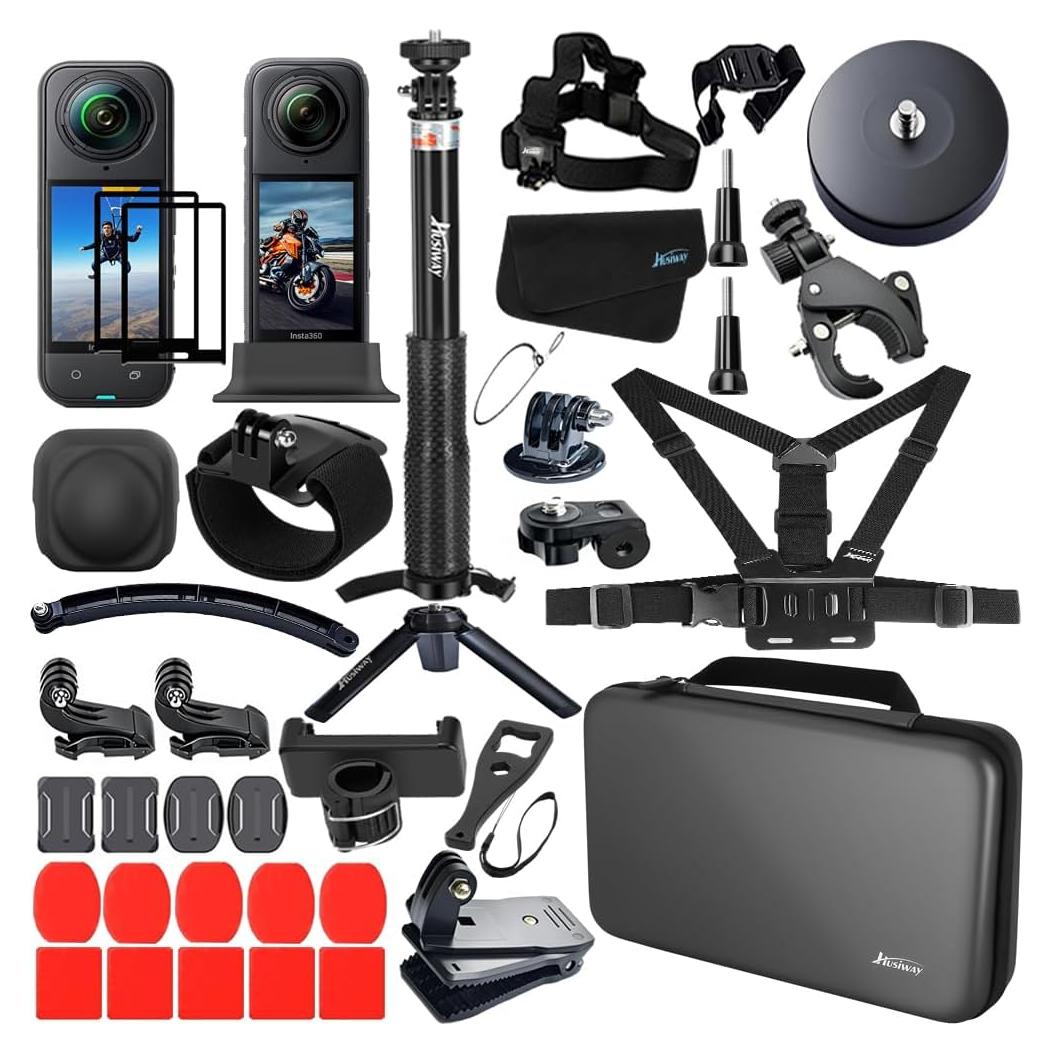 Kit de Accesorios para Cámara Insta360 X5/X4 con Estuche