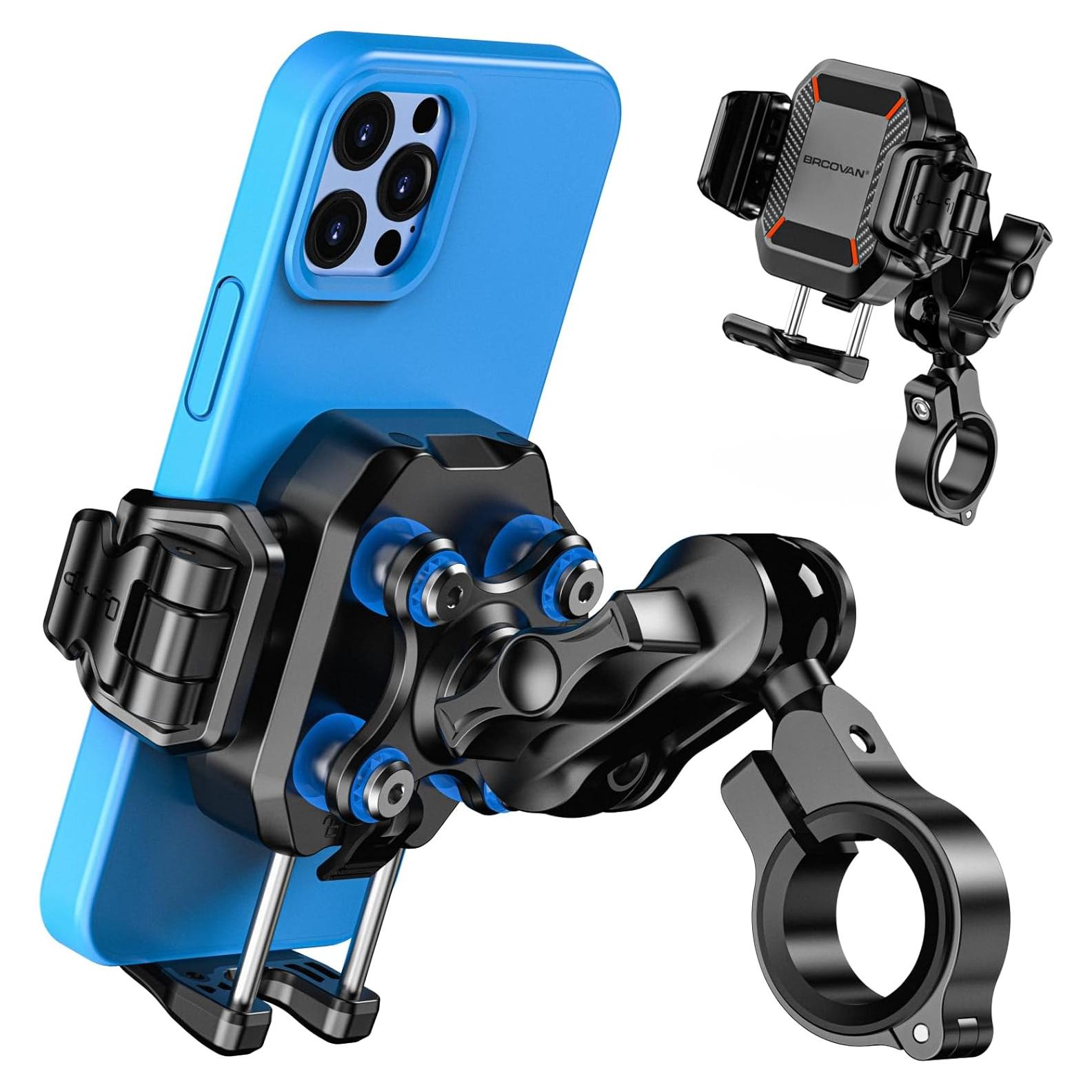 Soporte para Teléfono de Motocicleta BRCOVAN con Amortiguador