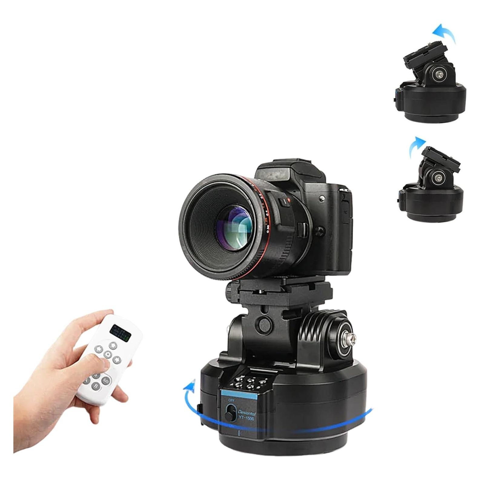 Cabezal panorámico motorizado YT-1500 con control remoto 2kg