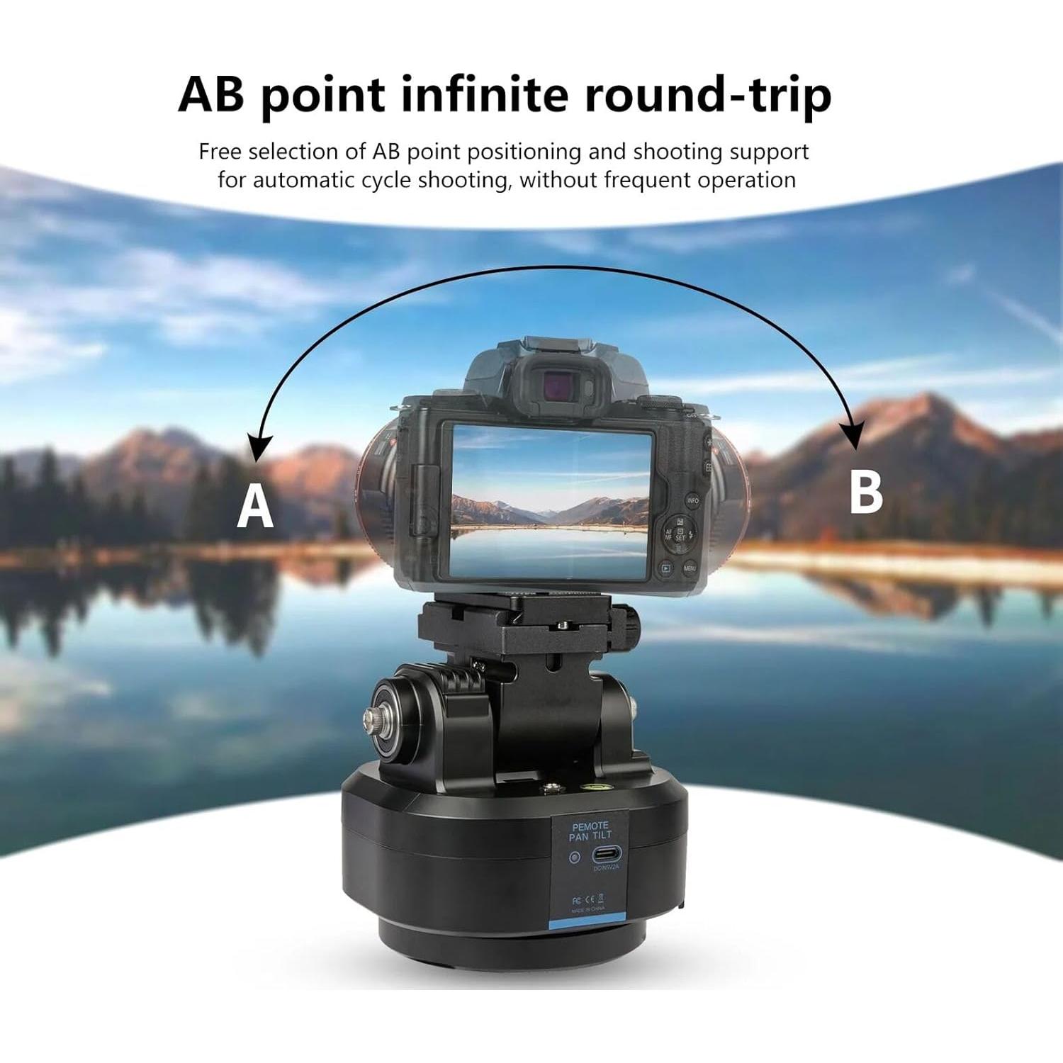 Cabezal panorámico motorizado YT-1500 con control remoto 2kg