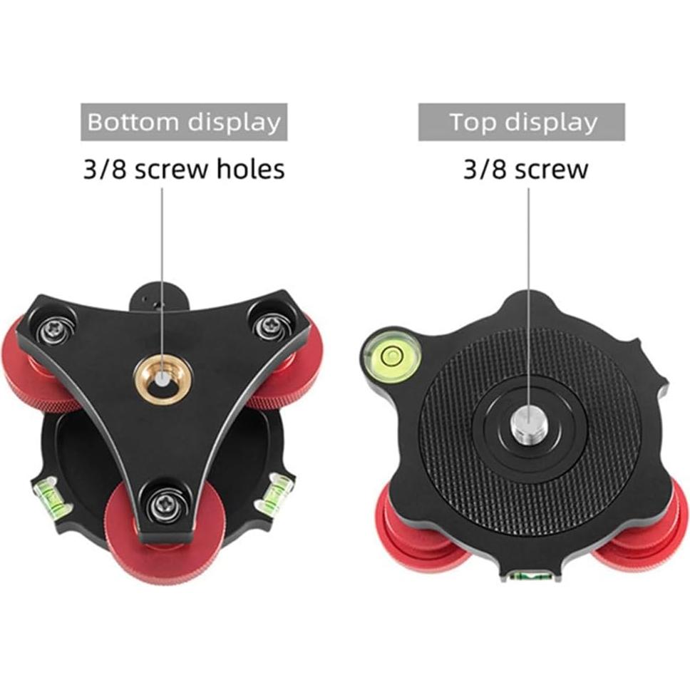 Cabezal de nivelación de trípode WYSXEBWZ +/−5° 15 kg