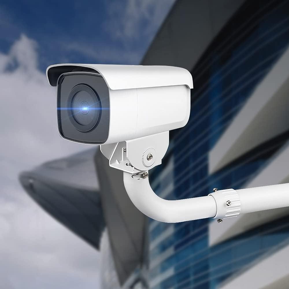 Soporte de cámara CCTV ajustable telescópico Aluminio Beige 40.6-60 cm