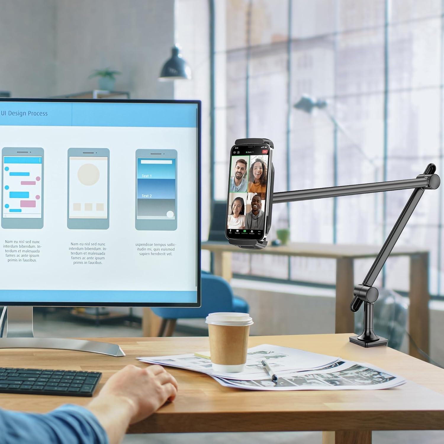 Soporte para Tableta AboveTEK TS-388B Ajustable 360° Negro