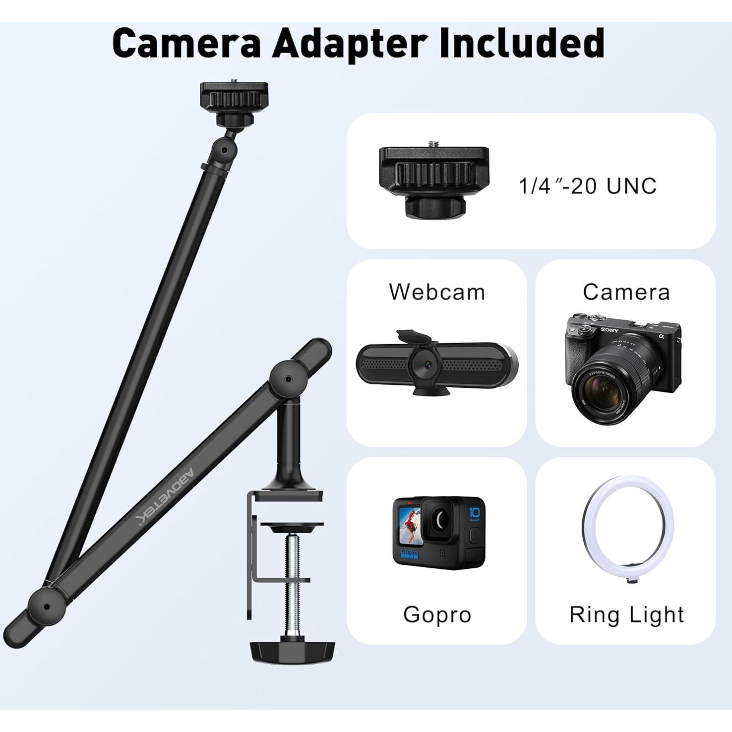 Soporte para Tableta AboveTEK TS-388B Ajustable 360° Negro