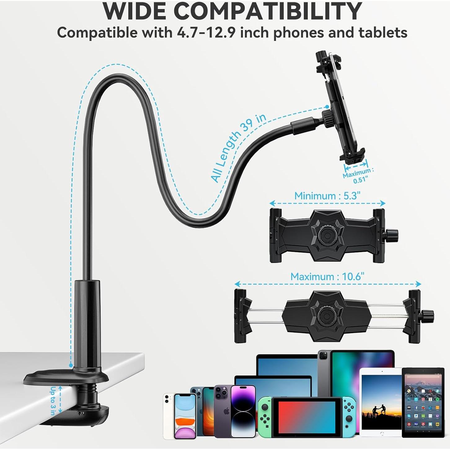 Soporte para Tableta KDD Gooseneck Ajustable 99 cm