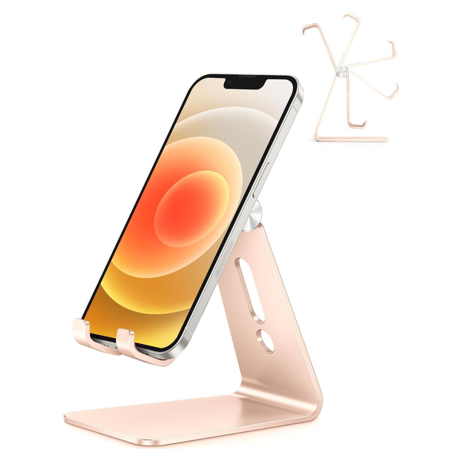 Soporte Ajustable para Teléfono OMOTON C2 Aluminio Dorado