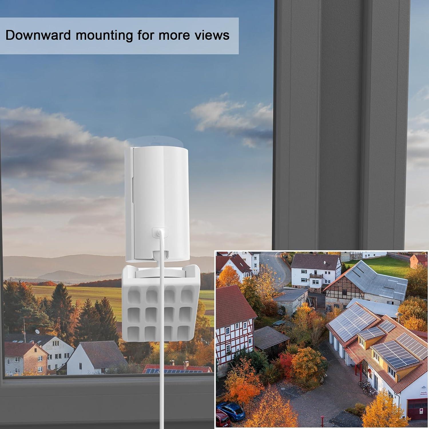 Soporte de Ventana HOLACA para Ring Indoor Cam - Blanco