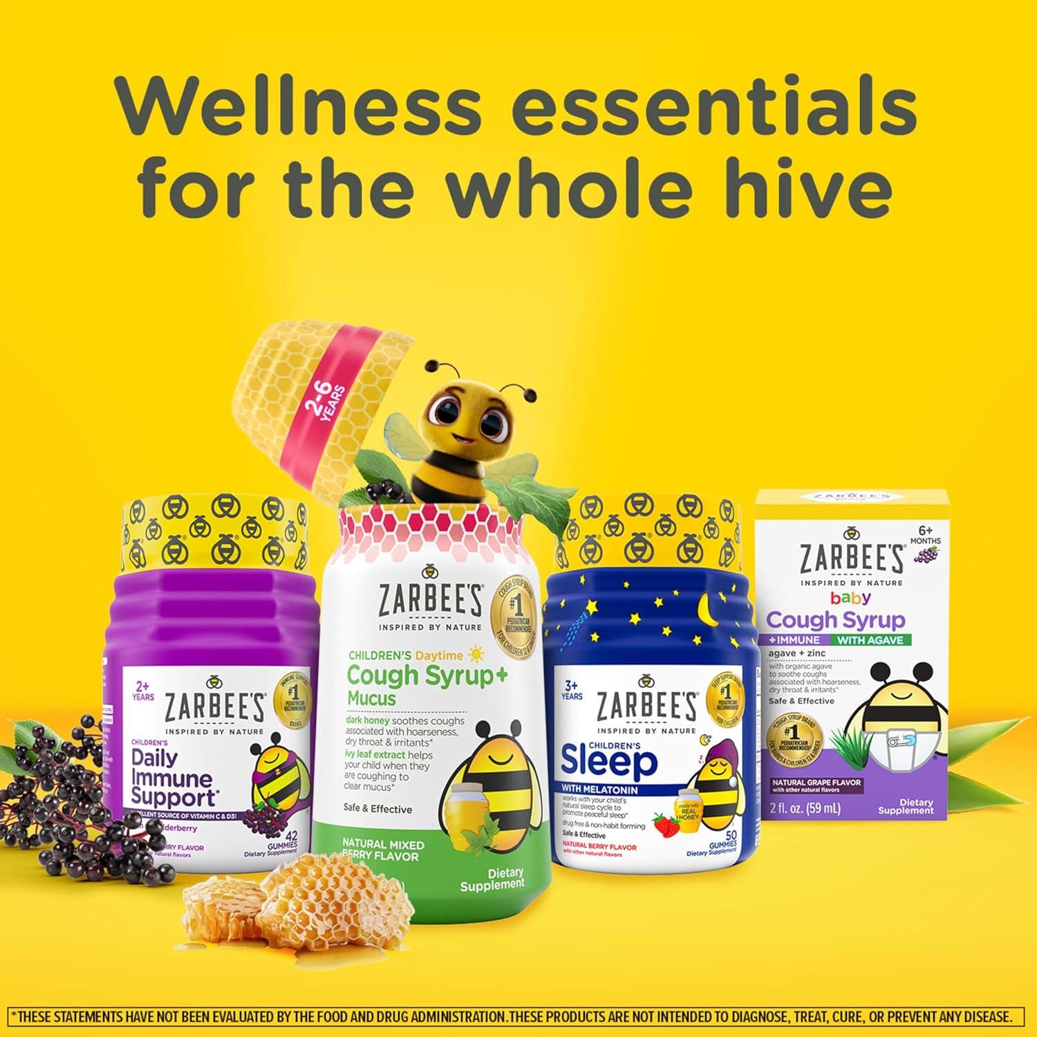 Gomitas de Melatonina Zarbee's para Niños 60 Unidades Sabor Fresa