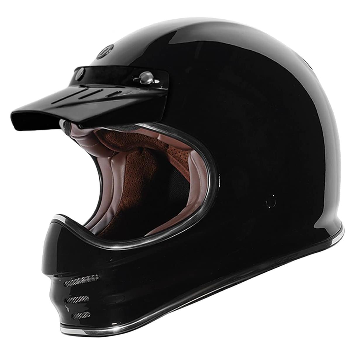 Casco Integral TORC T3 Negro Brillante Unisex Aprobado DOT