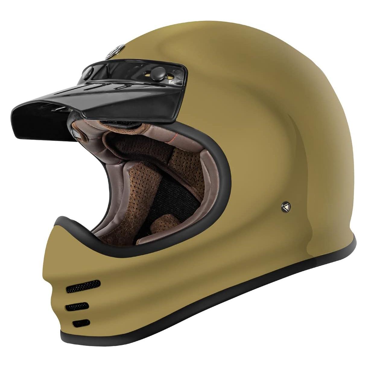 Casco TORC T3 Retro Clásico Fibra de Vidrio Unisex