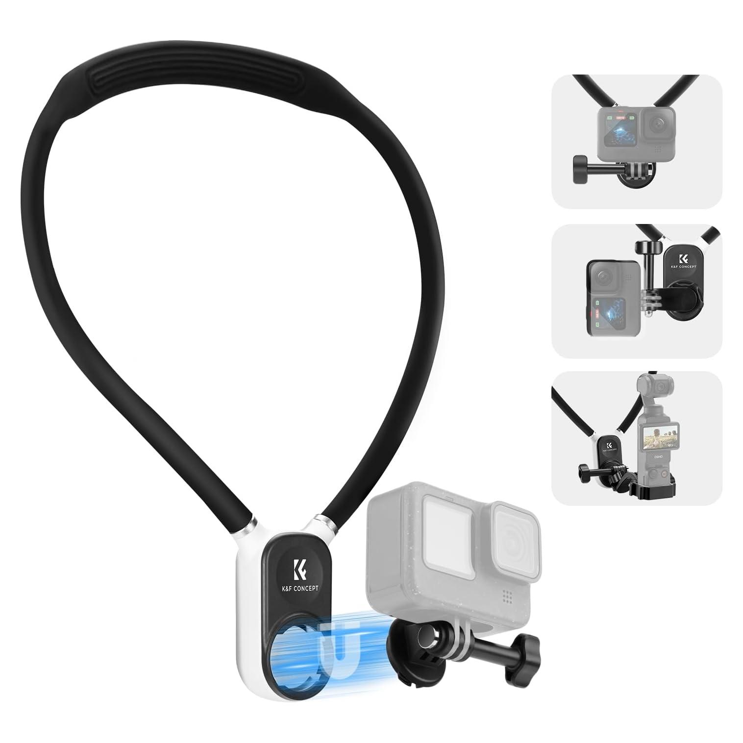 Soporte de Cuello Magnético K&F Concept para GoPro y DJI