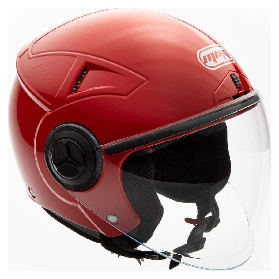 Casco MMG Abierto Modelo Blaze Extra Grande Negro/Rojo