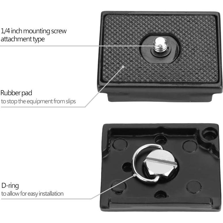 Placa de liberación rápida Serounder 1/4" para trípode de cámara