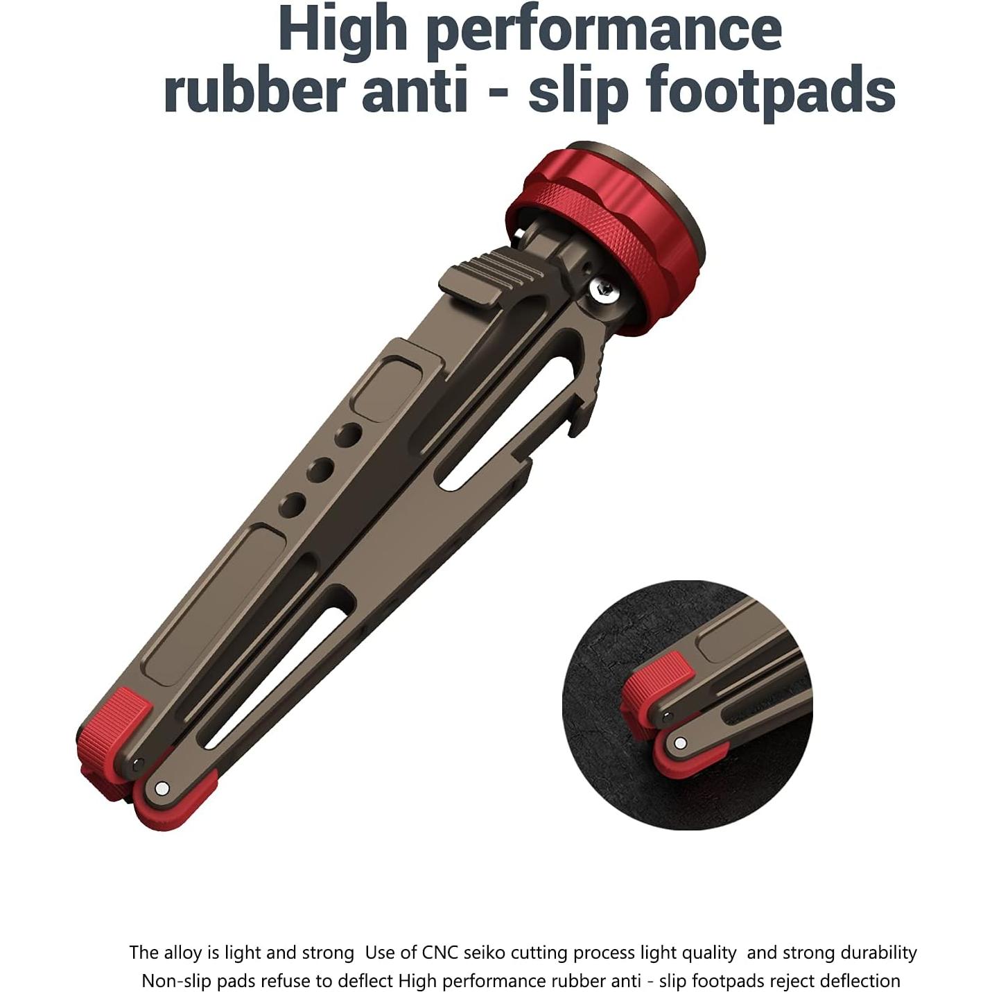 Mini trípode de mesa Poyinco WH072, soporte de aluminio 16 cm