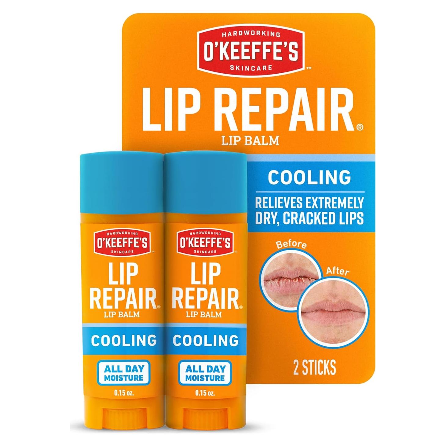 Bálsamo Labial O'Keeffe's Reparador Hidratante Doble 17.86g