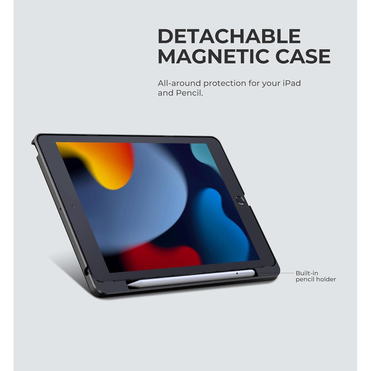 Funda con Teclado Dexnor para iPad 10.2" 9ª Gen Negro