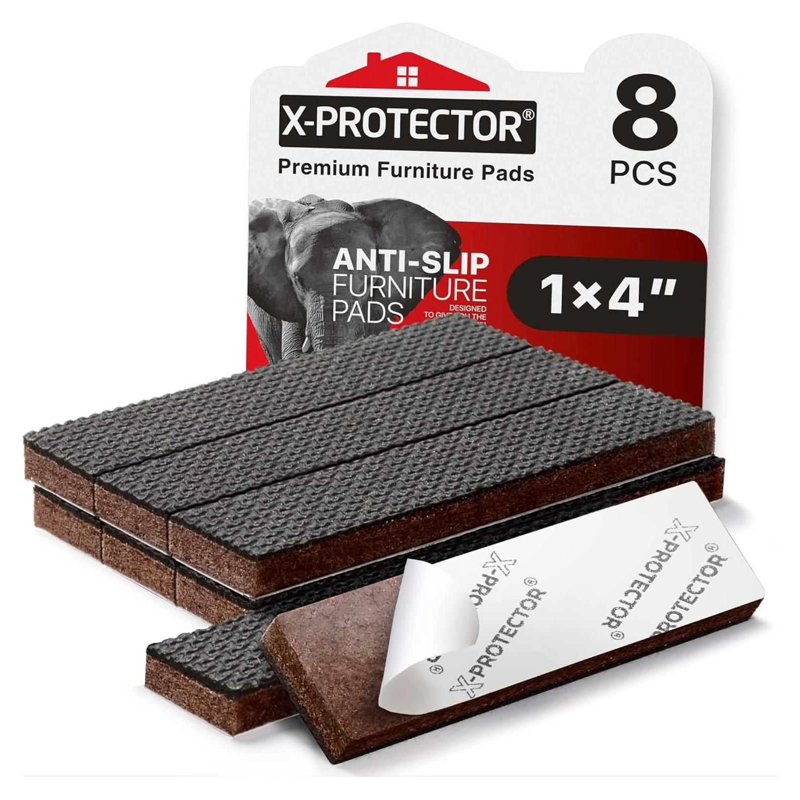 Almohadillas Antideslizantes X-PROTECTOR 8 Pcs 2.54x10.16 cm