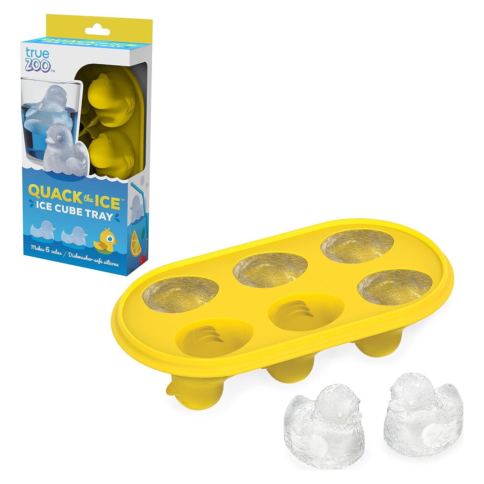 Molde de Hielo Pato Amarillo TrueZoo - Silicona, 6 Cubos