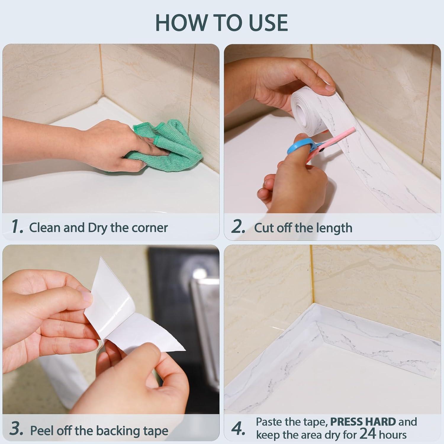 Tira de calafateo autoadhesiva Dstorelhp 38mm x 3.2m PVC