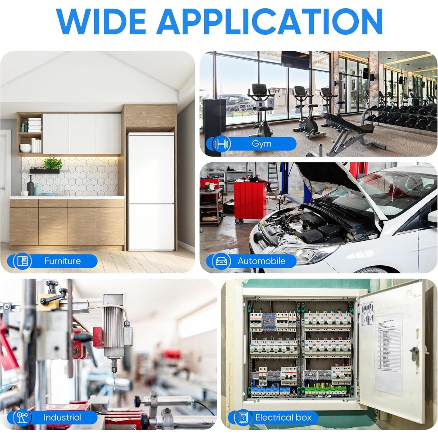 Tira de goma neopreno autoadhesiva VOCOMO 2.54cm x 0.32cm x 1.01m