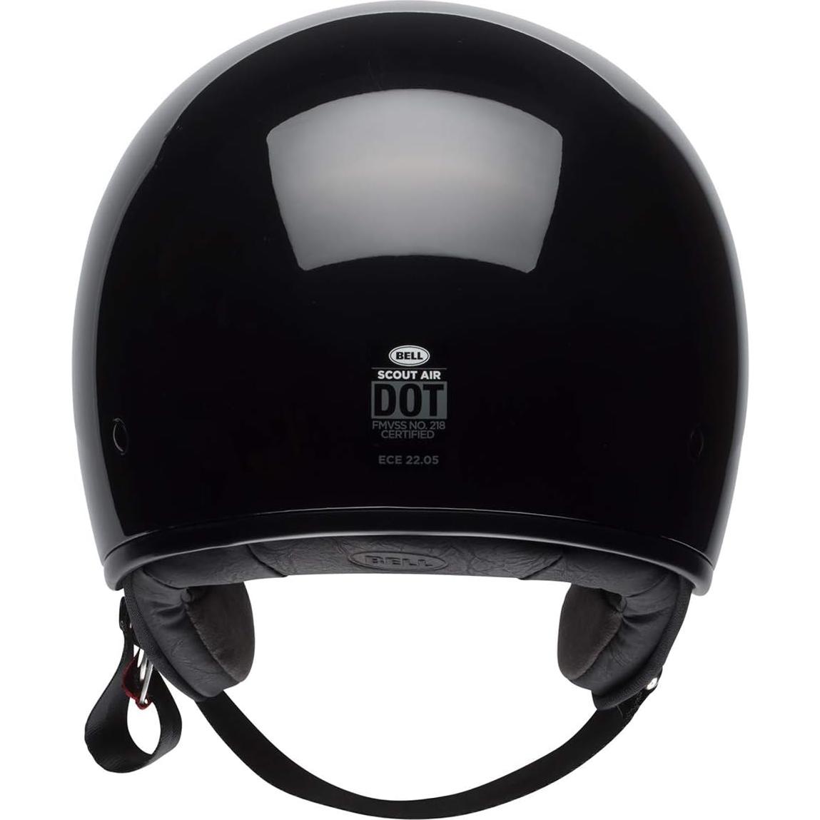 Casco Bell Scout Air Grande Negro Brillante Ligero