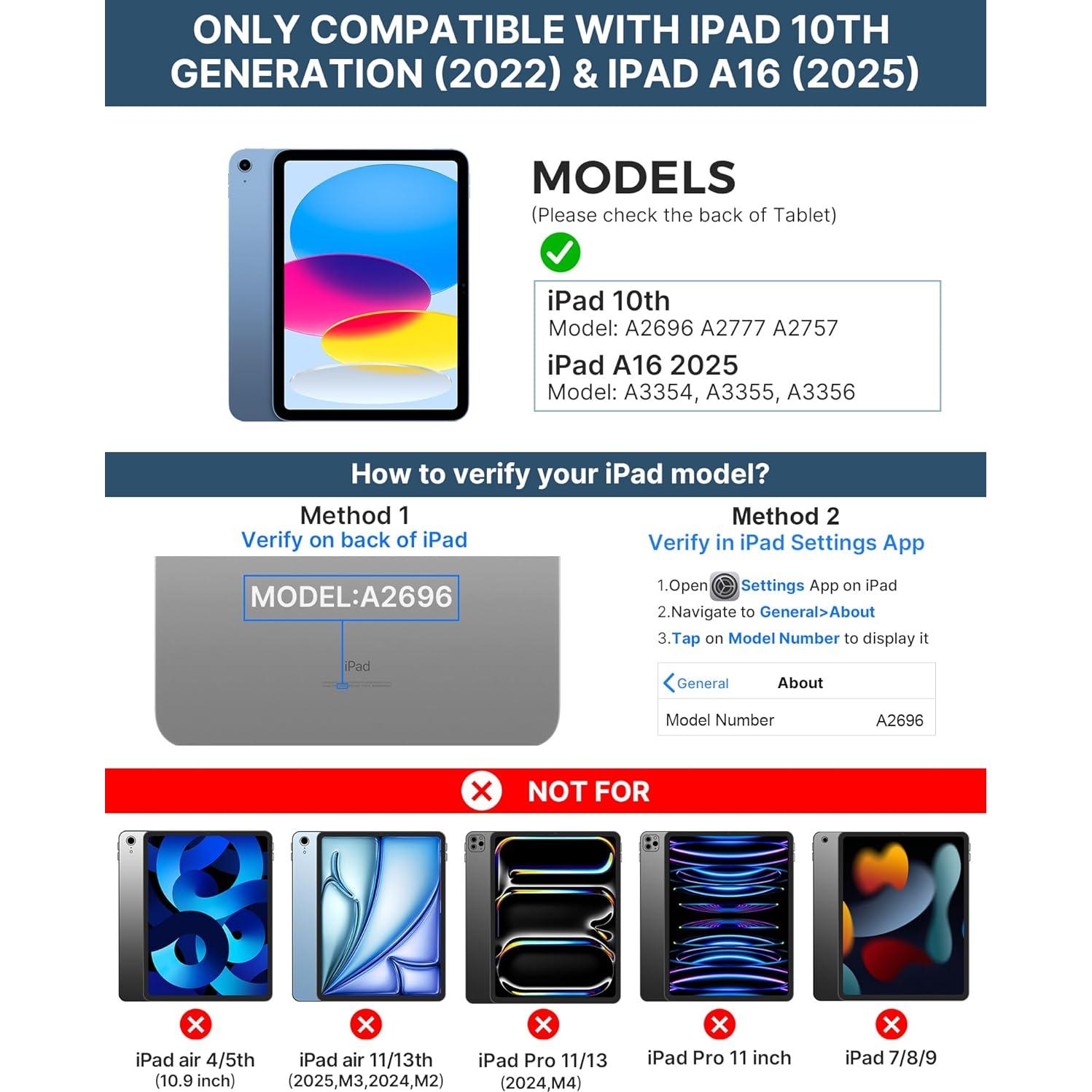 Funda con Teclado Typecase para iPad 10.9" y 11" 2022-2025