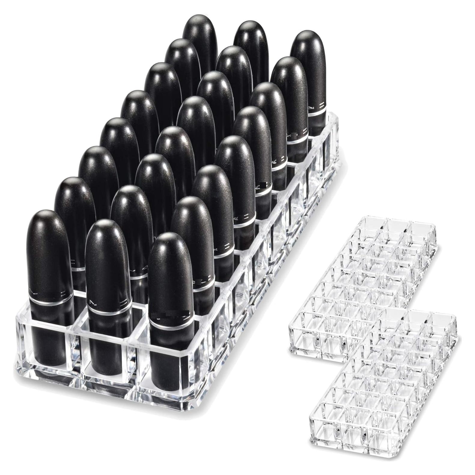 Organizador de Labiales Acrílico BY ALEGORY 24 Espacios Transparente