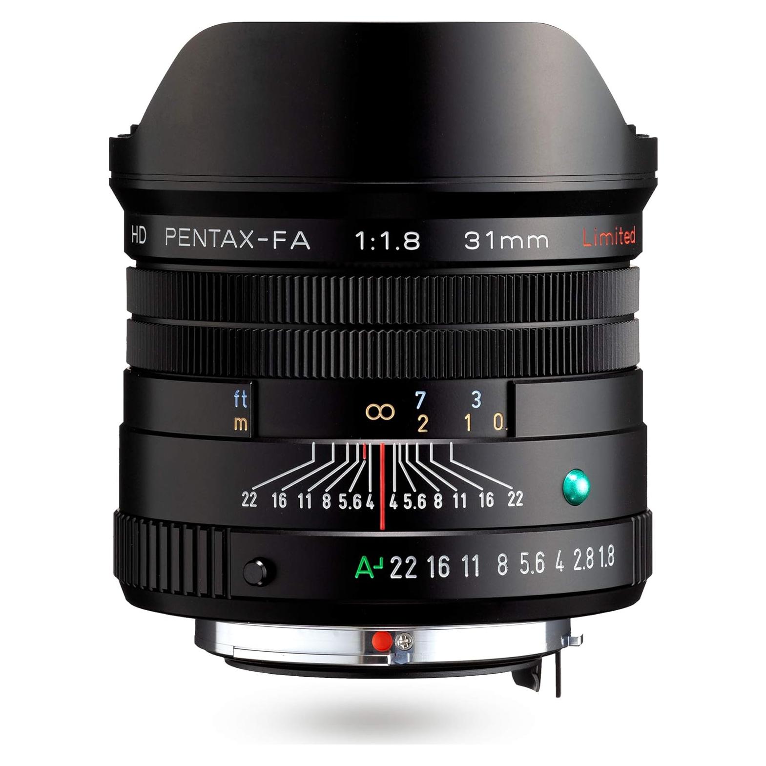 Lente Monofocal Gran Angular Pentax FA 31mm F1.8 Negro