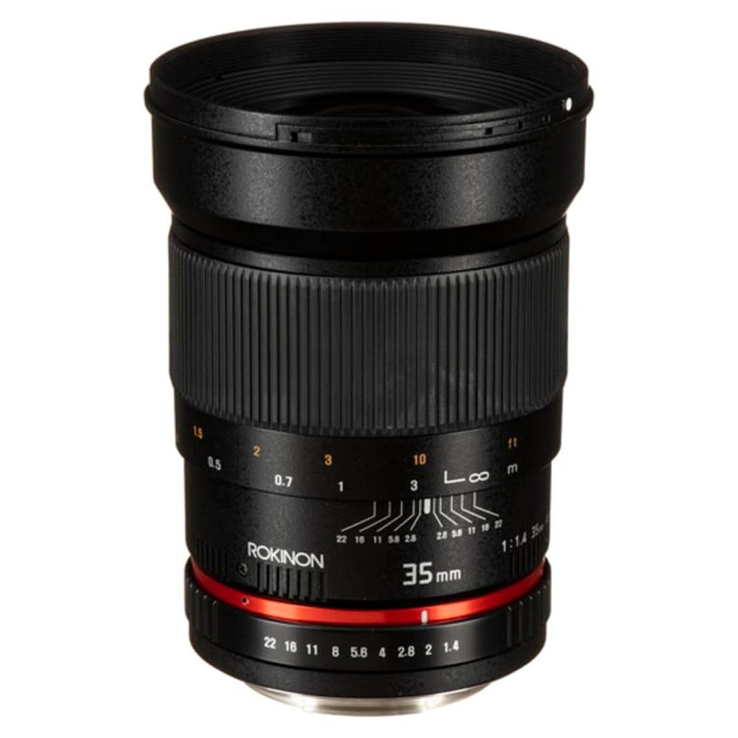 Lente Rokinon 35mm f/1.4 para Cámaras Canon - 0.66 kg