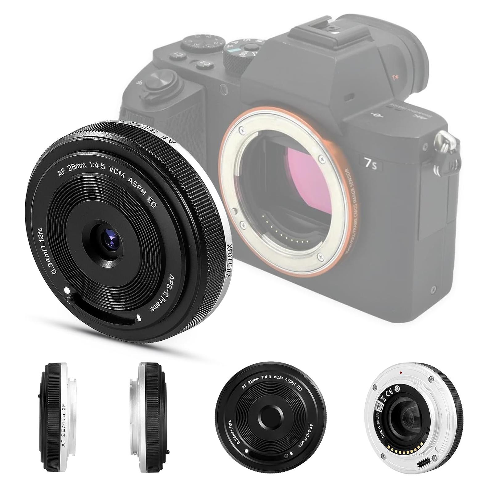 Lente Pancake VILTROX 28mm f/4.5 para Fuji - Enfoque Automático