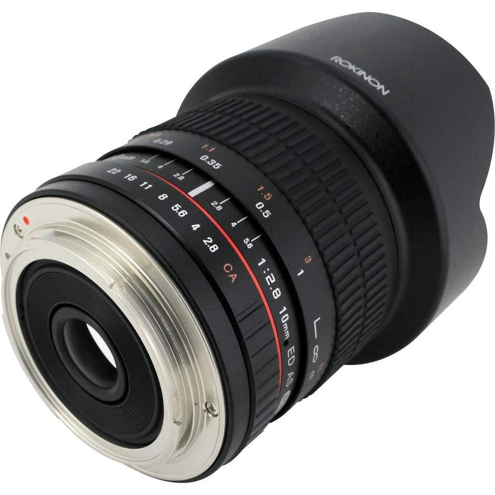 Lente Ultra Gran Angular Rokinon 10mm F2.8 para Canon DSLR