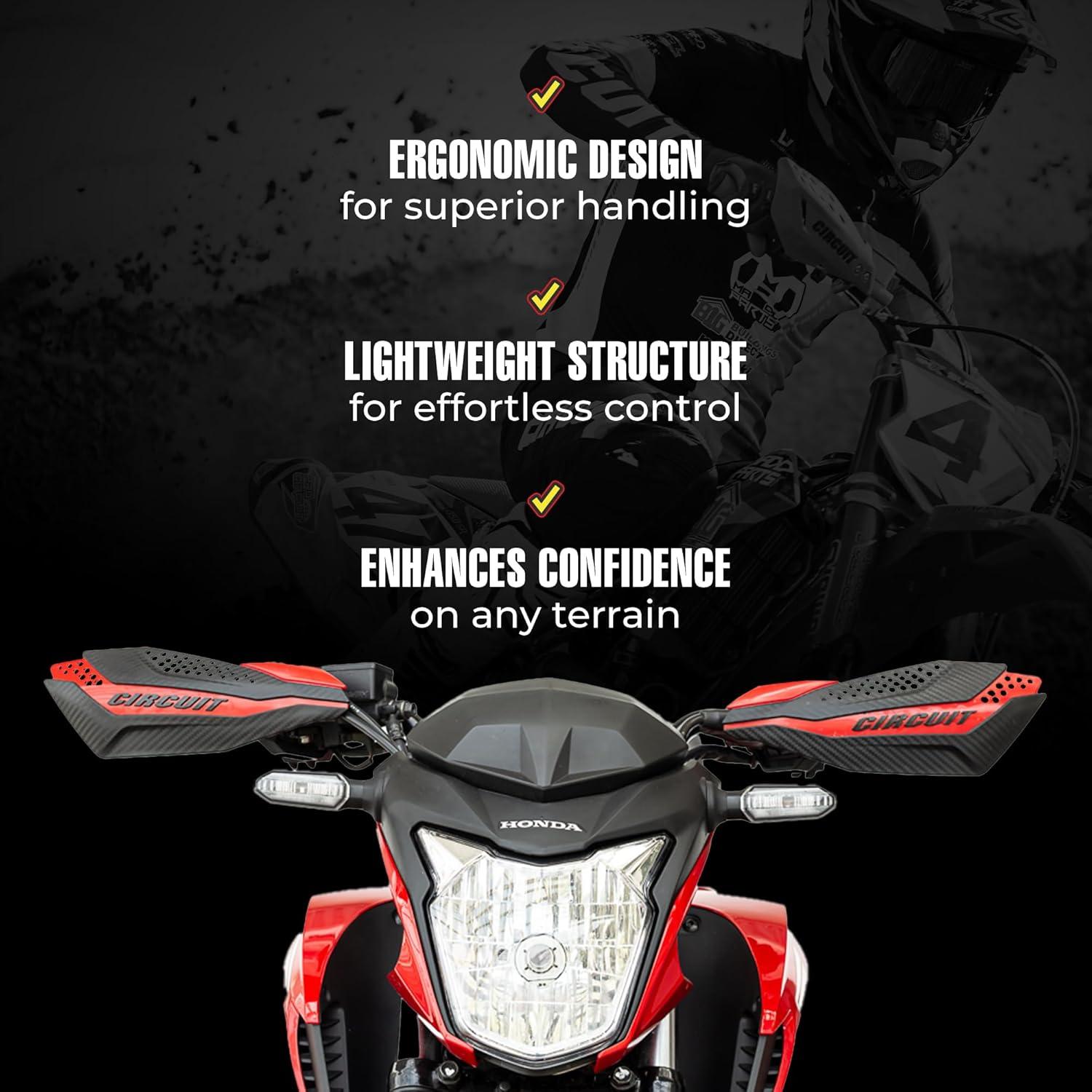 Protector de Manos Dakar Equipo de Circuito PM038-2D1 Carbono