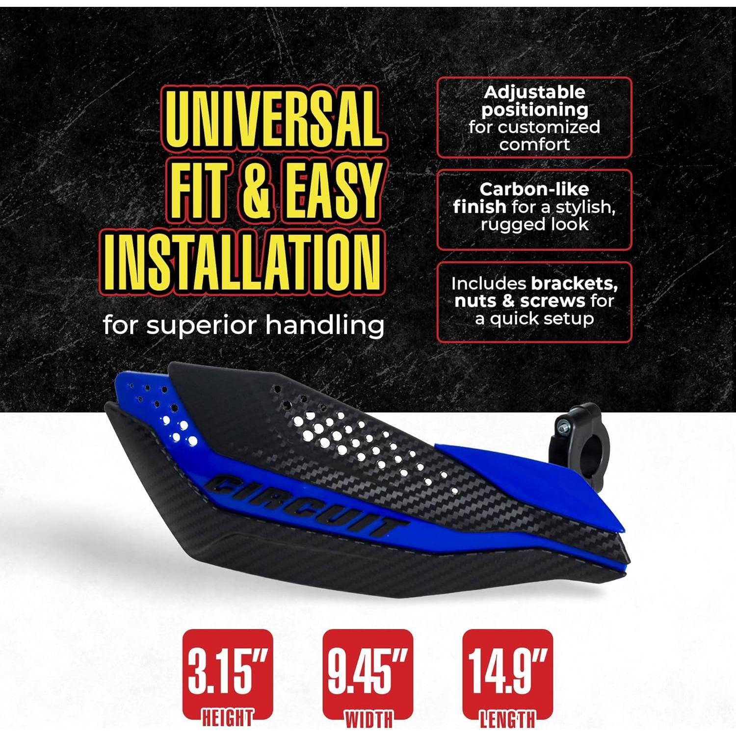 Protector de Manos Dakar Equipo de Circuito PM038-2D1 Carbono