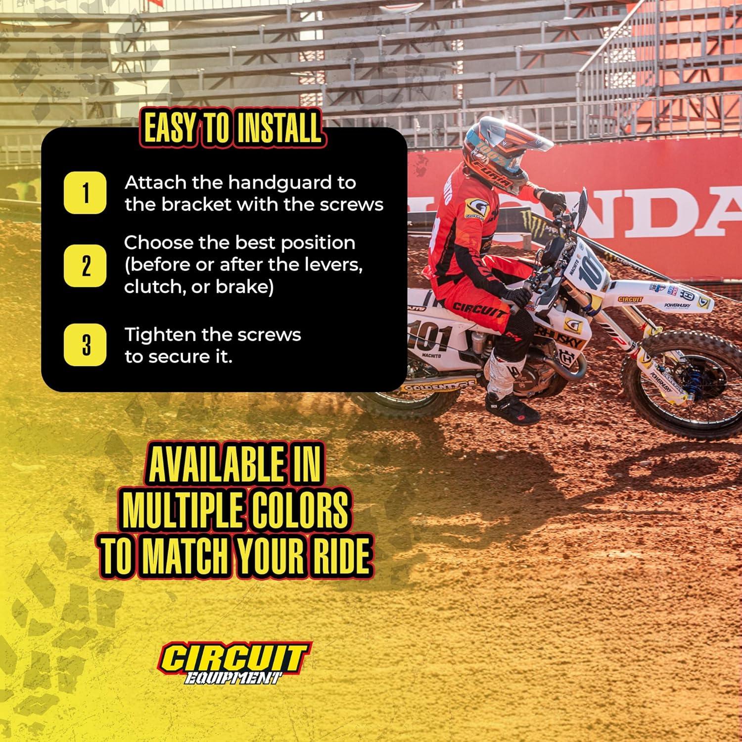 Protector de Manos Dakar Equipo de Circuito PM038-2D1 Carbono