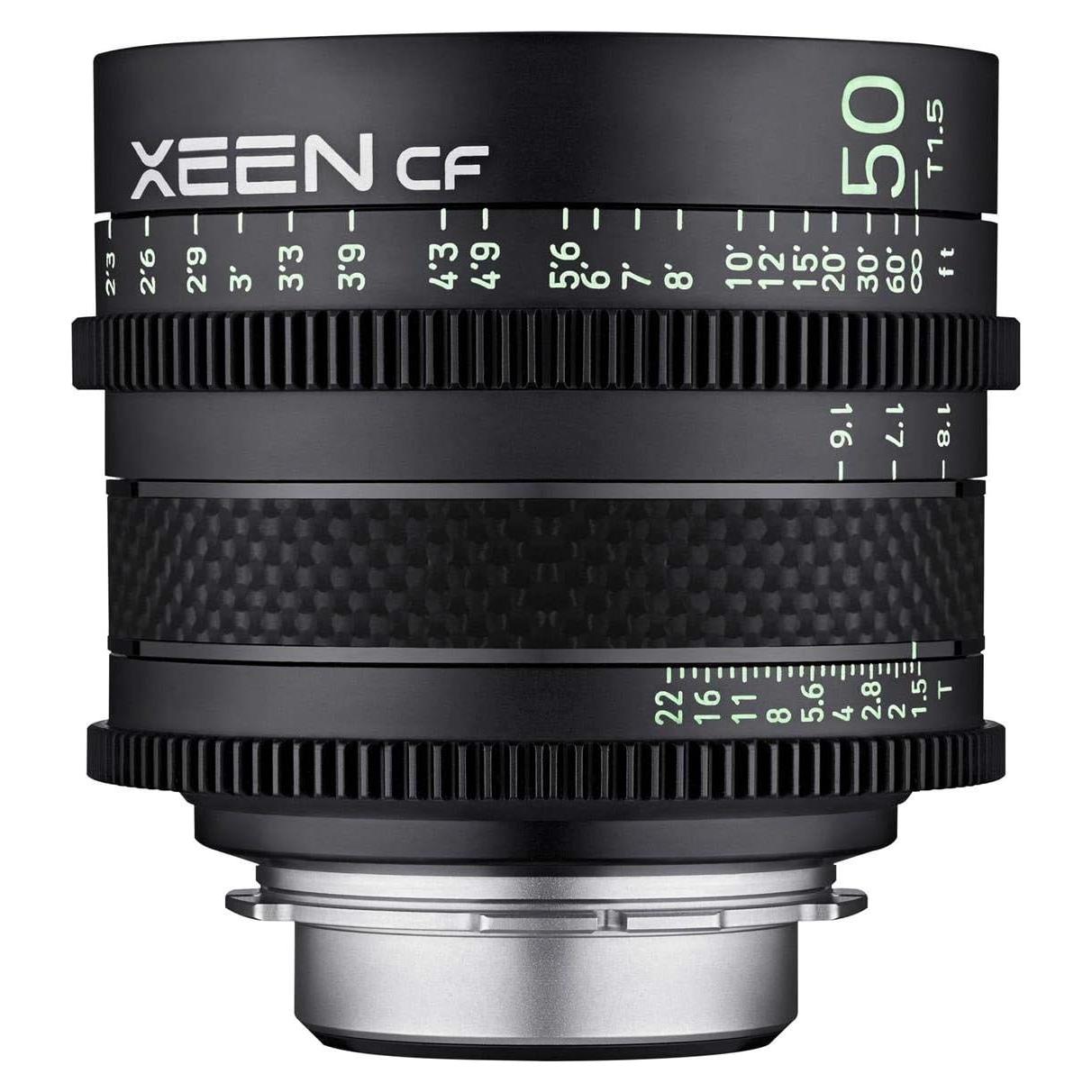 Lente de Cine Rokinon Xeen 50mm T1.5 PL Fibra de Carbono