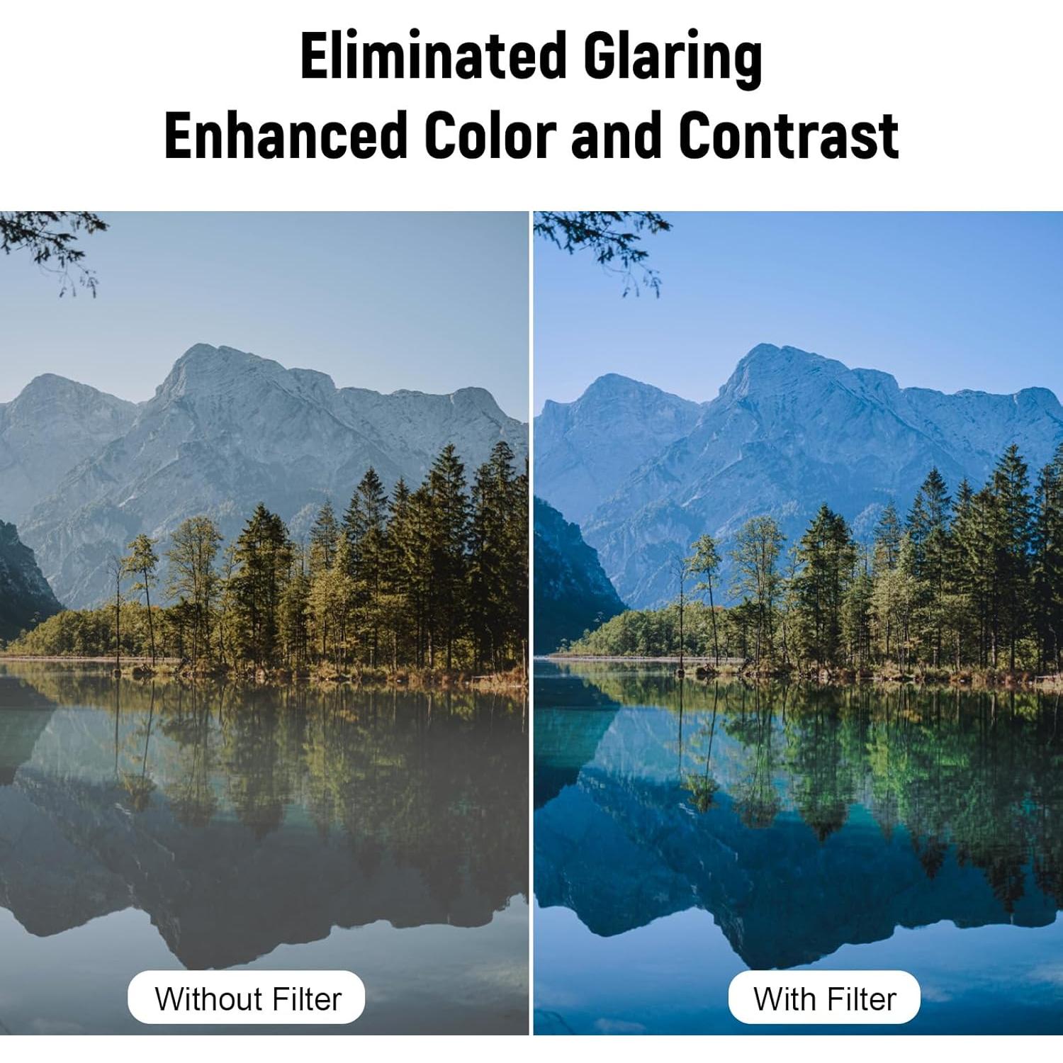 Filtro Polarizador Circular LENSKINS 58mm HD Multi-Capa