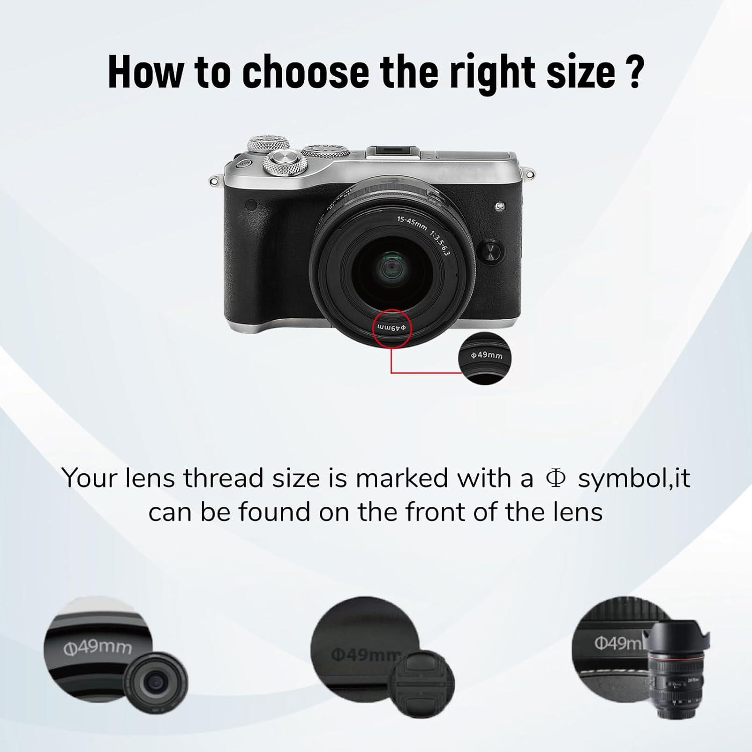 Filtro Polarizador Circular LENSKINS 58mm HD Multi-Capa