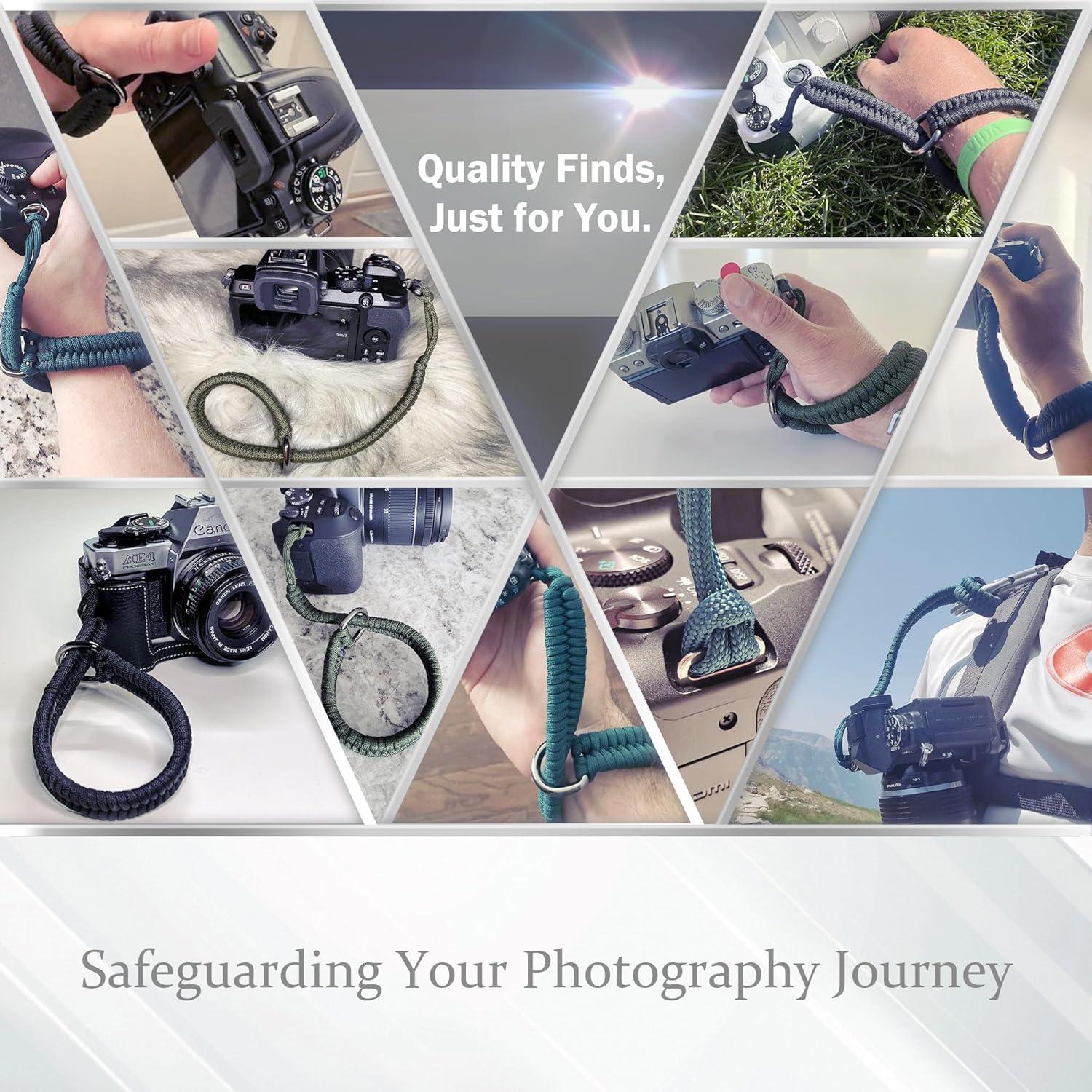 Correa de muñeca para cámara DSLR HAI BEN, 40.64 cm, Negro