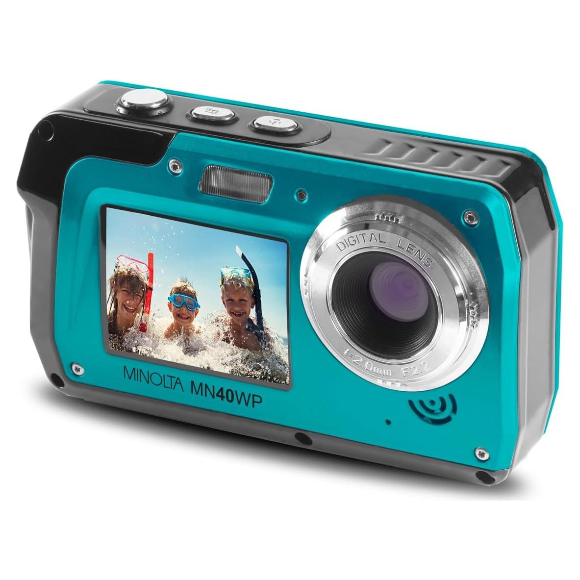Cámara Digital Impermeable Minolta MN40WP 48MP Azul