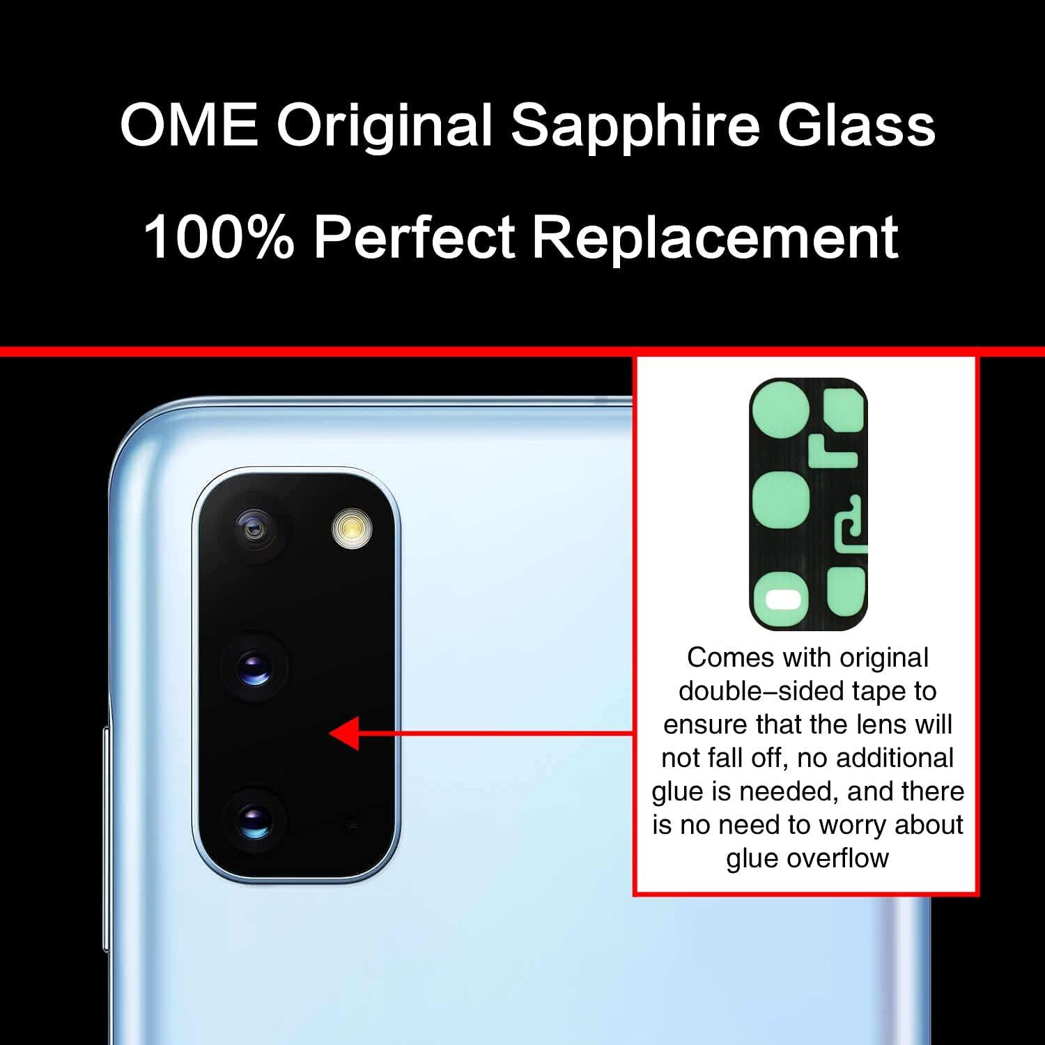 2 Piezas Cristal de Lente de Cámara ASDAWN para Galaxy S20